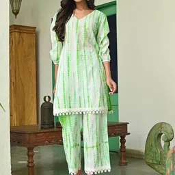 Lavanya The Label Women Dyed Pure Cotton Kurta with Palazzos-picture-25
