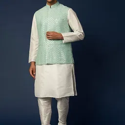 RNG Safawala Mandarin Collar Kurta with Churidar-picture-27