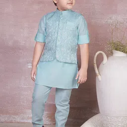 Ministitch Boys Regular Kurta with Pyjamas-14