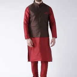 DEYANN Regular Kurta with Pyjamas With Jacket-picture-26