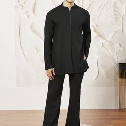 VASTRAMAY Men Regular Sequinned Kurta with Trousers-picture-8