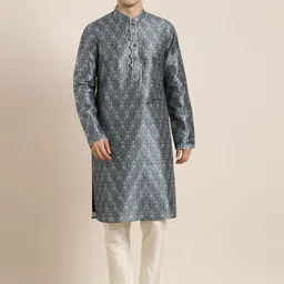 TheEthnic.Co Ethnic Motifs Printed Regular Kurta with Pyjama-picture-30