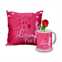 ME & YOU Pink & White 3 Pieces Printed Home Gift Set-picture-16