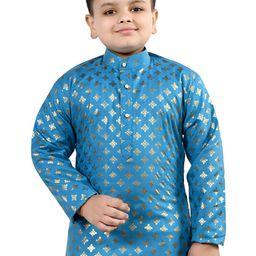 BAESD Boys Ethnic Motifs Printed Regular Kurta with Pyjamas image 4
