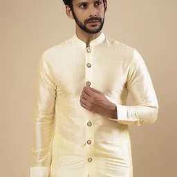sven suits Men Regular Dupion Silk Kurta with Dhoti Pants image 2