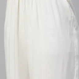 indo street Yoke Design Pleated Thread Work A-Line Kurta With Palazzos image 2