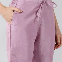 KALINI Ethnic Motifs Yoke Design Regular Sequinned Kurta with Trousers & Dupatta image 3