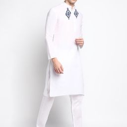 DEVOILER Ethnic Motifs Printed Regular Kurta with Pyjamas image 3