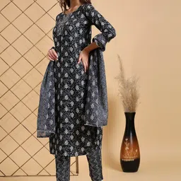 KALINI  Ethnic Motifs Printed Regular Kurta with Trousers & With Dupatta image 2