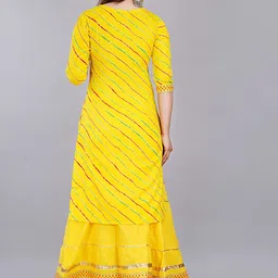 ELVISH JAIPUR Women Ethnic Motifs Embroidered Regular Mirror Work Kurta with Skirt & With Dupatta image 5