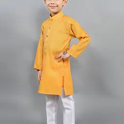 BAESD Boys Regular Thread Work Kurta with Pyjamas image 3
