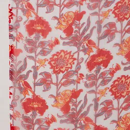 all about you Floral Printed Regular Sequinned Embroidered Kurta With Trousers & Dupatta image 3