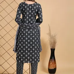 KALINI  Ethnic Motifs Printed Regular Kurta with Trousers & With Dupatta image 5