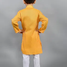 BAESD Boys Regular Thread Work Kurta with Pyjamas image 5