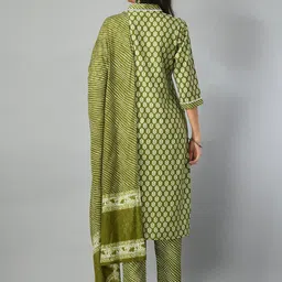 DOISA Floral Printed Regular Kurta With Trouser & With Dupatta image 4