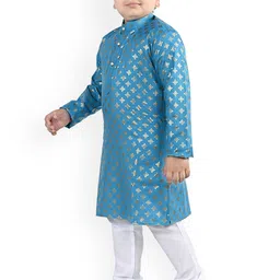 BAESD Boys Ethnic Motifs Printed Regular Kurta with Pyjamas image 2