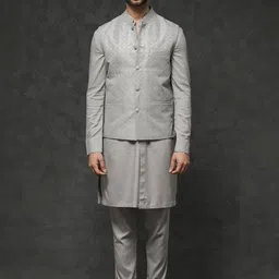 RARE RABBIT Men Medo-Kpb Kurta Pyjama Suit-picture-11
