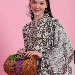 Anouk Women Ethnic Motifs Printed Regular Kurta with Palazzos & With Dupatta-image-54