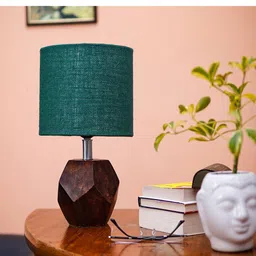 Pinecraft INTERNATIONAL Brown & Green Table Lamp with Shade-25