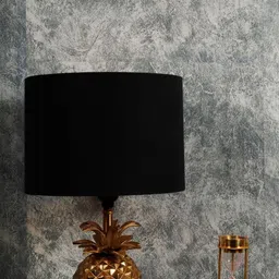 Grated Ginger Black Solid Handcrafted Table Lamp-39