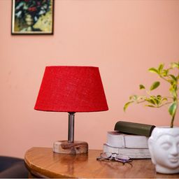 Pinecraft INTERNATIONAL Red & Brown Edra Table Lamp with Shade-16