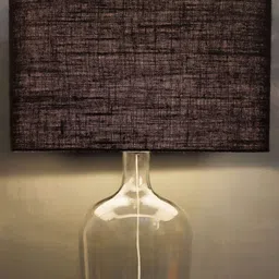 Grated Ginger Black Solid Handcrafted Table Lamp image 4