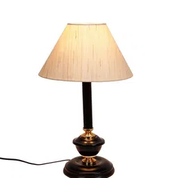 Devansh Off White & Blue Bedside Standard Table Lamp with Shade image 4