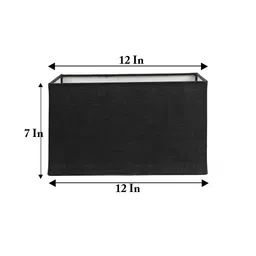 Grated Ginger Black Solid Contemporary Handcrafted Table Top Lamp with Shade image 2
