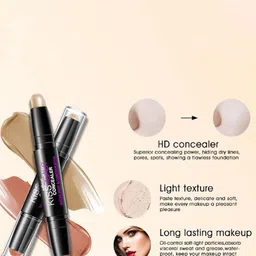 Adbeni 2 In 1 Concealer, Highlighter & Contour Stick - Shade A image 5