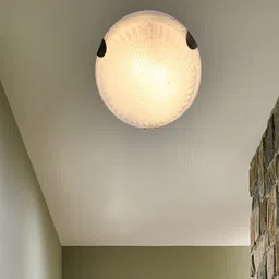 MFD HOME FURNISHING White Glass Quirky Flush Mount-image-98