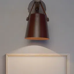 Fos Lighting Brown Classic Country Wall Lamp With Leather Belt-picture-11