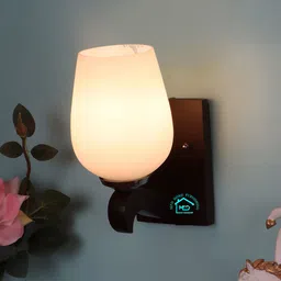 MFD HOME FURNISHING White & Brown Wall Lamp-image-67