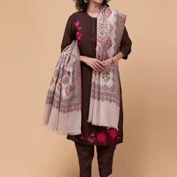 Tweedle Ethnic Motifs Woven-Design Woollen Shawl-picture-29