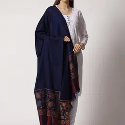 SWI Stylish Women Floral Kaani Woven Design Shawl-picture-22