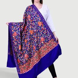 SWI Stylish Ethnic Motif Aari Embroidered Shawl-picture-10