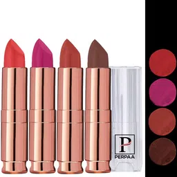 PERPAA Set Of 4 Antique Velvet Matte Lipstick - 3.4 gm each - 67-71-73-93-image-49