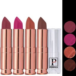 PERPAA Set Of 4 Antique Velvet Matte Lipstick - 3.5 gm each - 62-67-71-80-image-48
