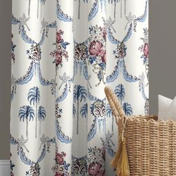 JAIPUR FABRIC Blue & White Floral Window-image-86