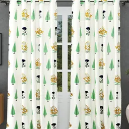 JAIPUR FABRIC Lime Green & Orange Floral Window-picture-37