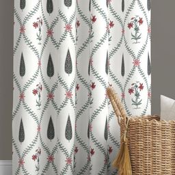 JAIPUR FABRIC Green Floral Window-picture-19