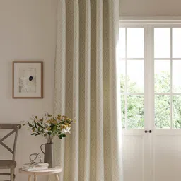 DDecor Beige Ethnic Motifs Room Darkening Long Door Curtain-picture-15