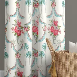 JAIPUR FABRIC Pink Floral Window-24