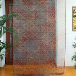 ZEBA Red Sheer Door Curtain-image-72
