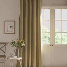 DDecor Brown Solid Room Darkening Eyelet Long Door Curtain-image-73