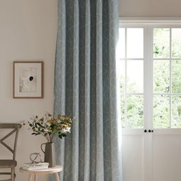 DDecor Blue & White Abstract Room Darkening Door Curtain-picture-10