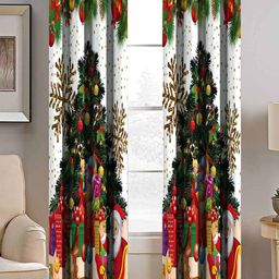 BELLA TRUE Green & White Set of 2 Quirky Room Darkening Door-54