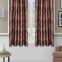 ROMEE Brown Set of 2 Room Darkening Window Curtains-picture-30
