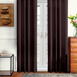 Cortina Black Set of 2 Door Curtain-16