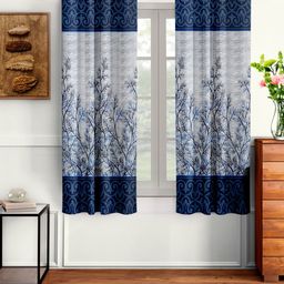 Cortina Set of 2 Abstract Printed Window Curtains-4