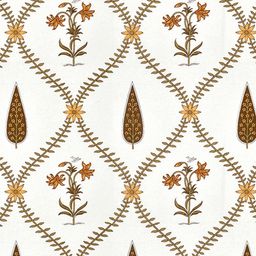 BED-SHEET.COM Yellow & White Cotton Floral Printed Window Curtain image 2